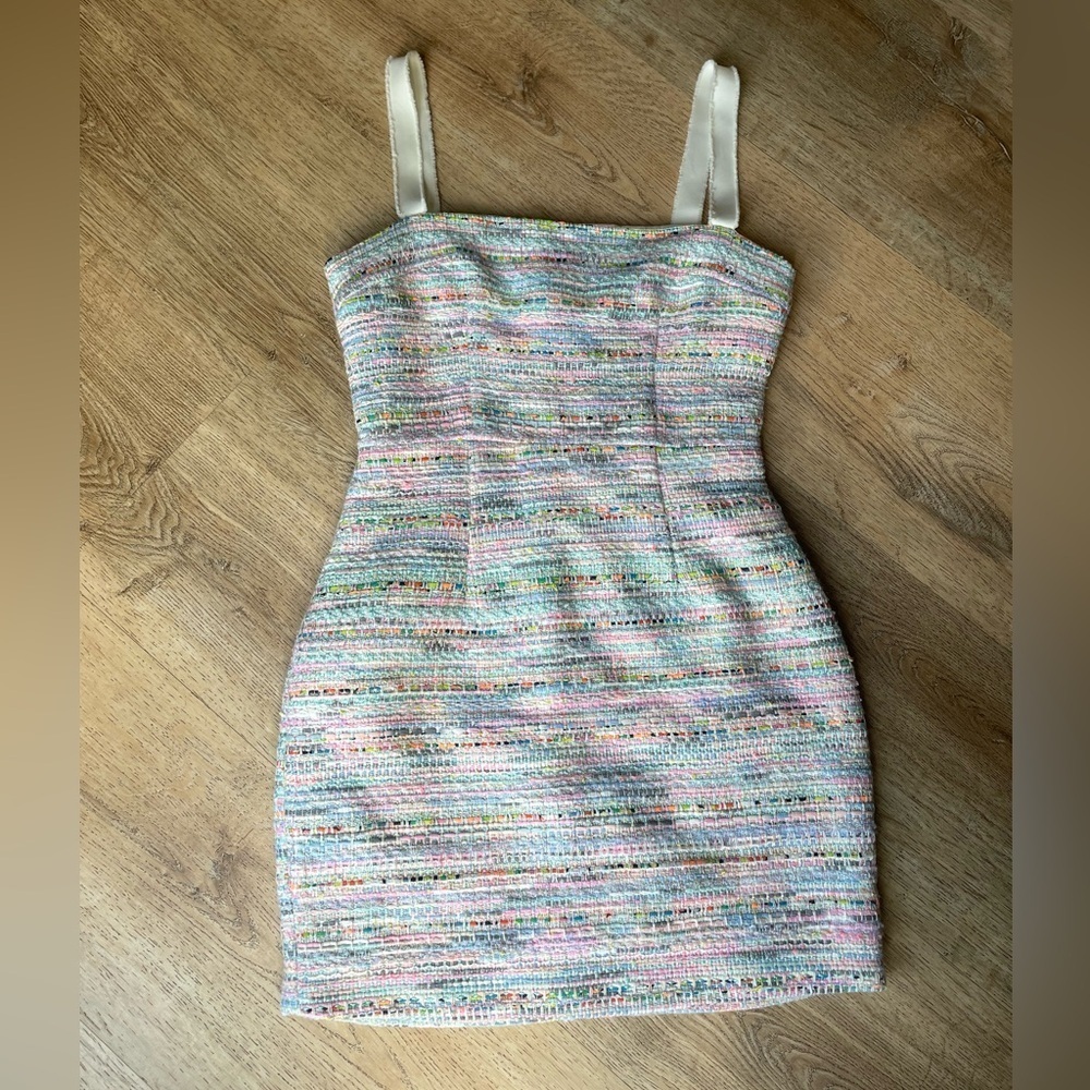 Atoir “Static Stories” Tweed Bodycon Mini Dress - Picture 1 of 6